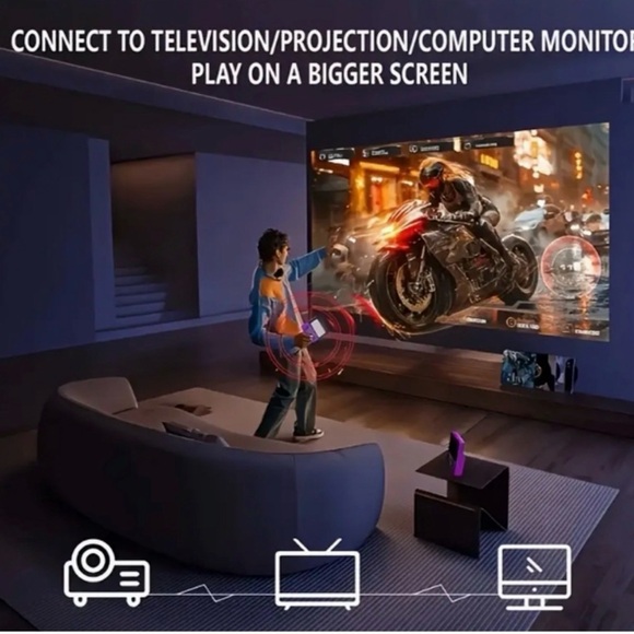 K731 Retro Handheld Game Console - Red - Picture 5 of 7